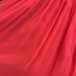 1950s/1960s W:31 scoop neckline chiffon fit and flare party dress